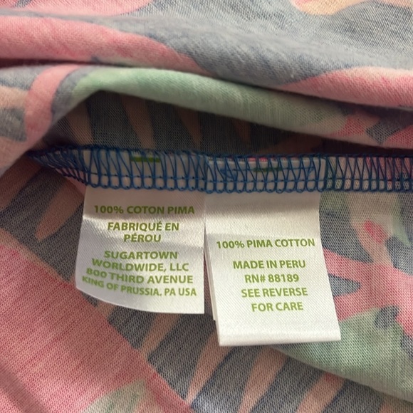 NWT Lilly Pulitzer Ali Dress Out to Sea Style 20417 Size S 100% Pima Cotton - Picture 10 of 11